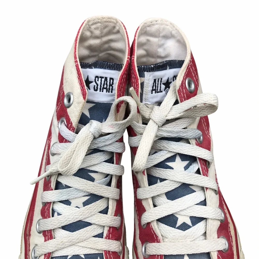 Vintage Made In USA Converse Size 3 American Flag